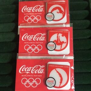 NWT Lot of 3 2012 London Olympics pins.  Women's soccer, Gymnastics